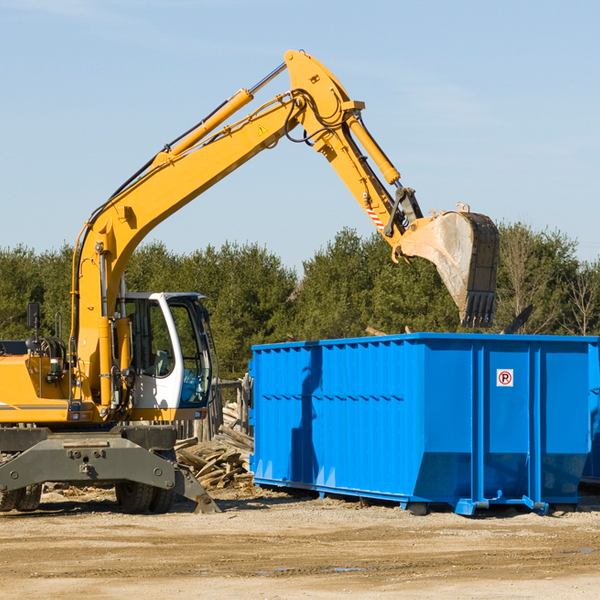 are there any restrictions on where a residential dumpster can be placed in Henrietta